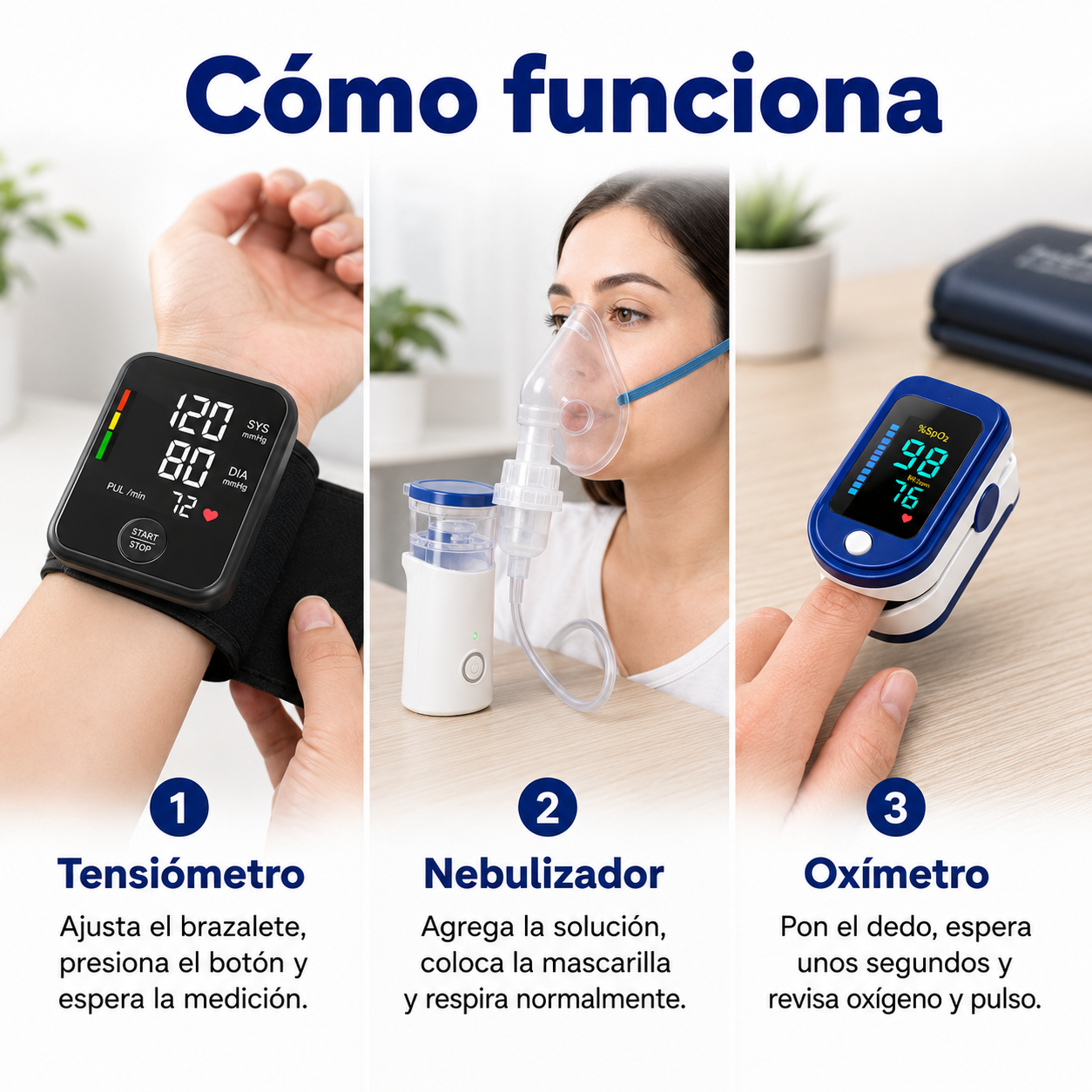 VitalCheckTrio™ | Tu salud, el control total.