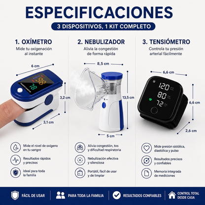 VitalCheckTrio™ | Tu salud, el control total.
