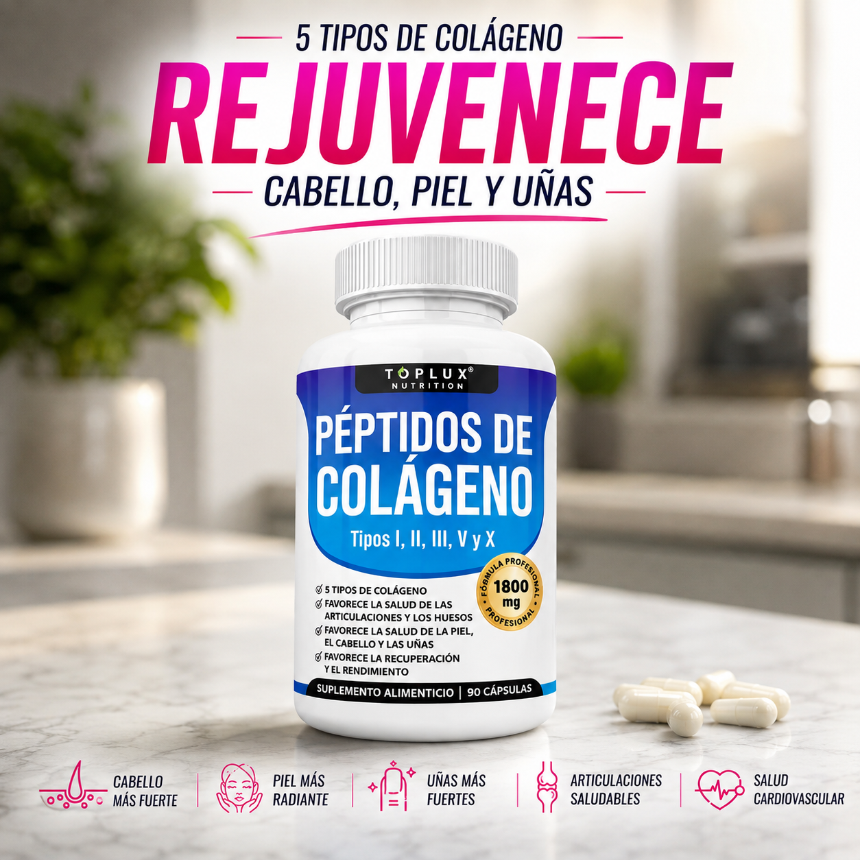 Collavive™| Favorece la salud de la piel, el cabello, las uñas y las articulaciones.