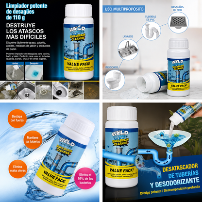DrenaMax™ Pack x6 | Triple poder contra los atascos.